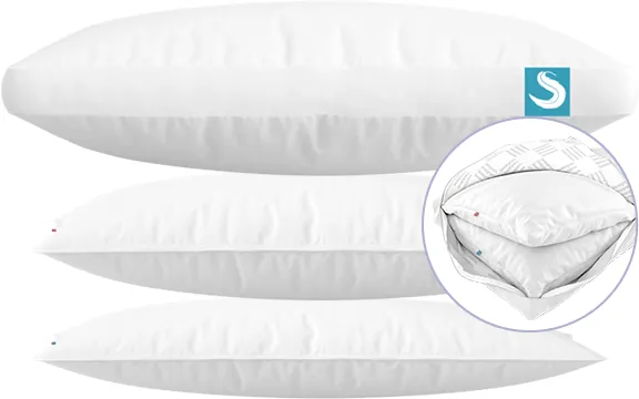 Sleepgram 3-in-1 pillow with removable inserts
